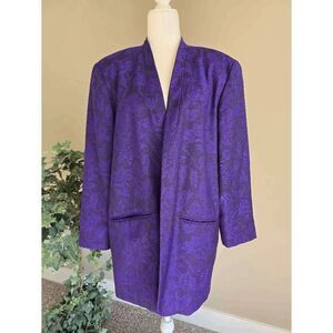 Pendleton Blazer Purple Floral Sz 18W